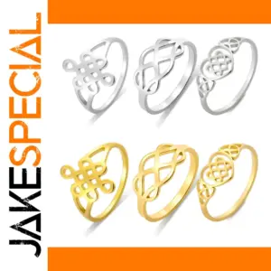 Stainless Steel Celtic Knot Ring 15mm Wide