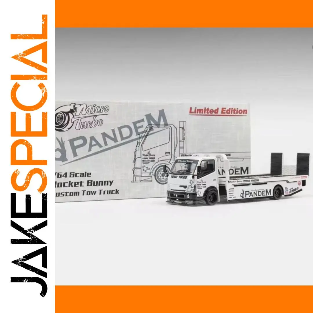 MicroTurbo Rocket Bunny Tow Truck Model 1:64 Scale 1 MicroTurbo Rocket Bunny Tow Truck Model 1:64 Scale