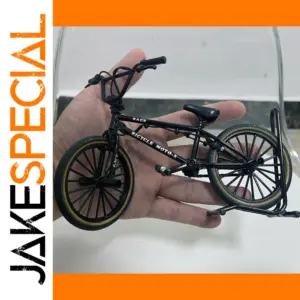 Black Alloy Mountain Bike Miniature Model