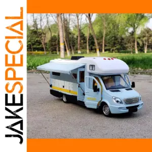 Blue Diecast RV Model for Collectors