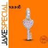 VAMO Sterling Silver Key of Love Charm