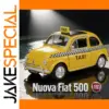 Authentic Yellow Fiat 500 Diecast Model 1:24 Scale