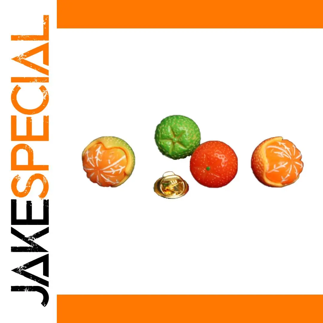 Vibrant Citrus Resin Brooch Set 1 Vibrant Citrus Resin Brooch Set