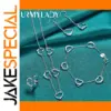 Silver Heart Jewelry Set by URMYLADY