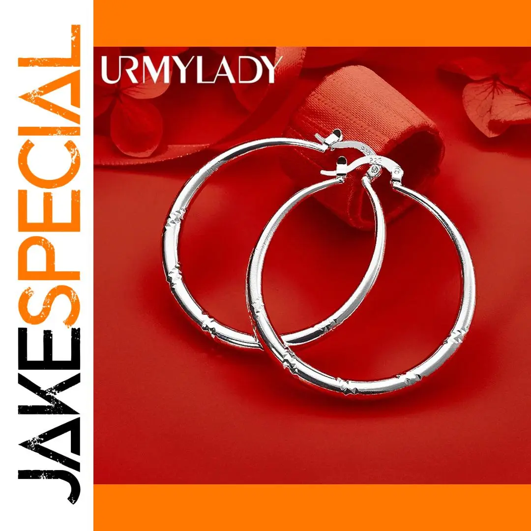 Elegant Sterling Silver Hoop Earrings for Women 1 Elegant Sterling Silver Hoop Earrings for Women