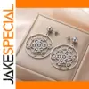 Steel Metatron's Cube Earrings for Women