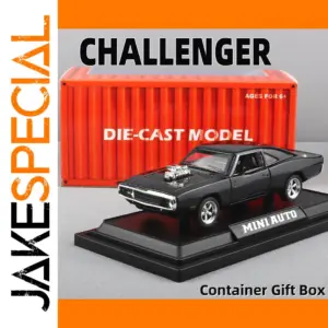 1:32 Scale Black Dodge Challenger Diecast Model