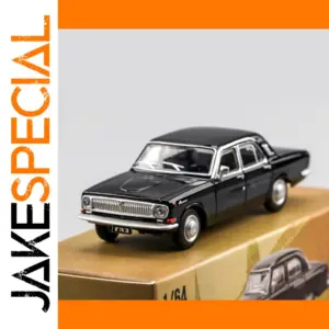Black GAZ-24 LADA 1:64 Scale Model Car