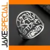 Stainless Steel Shema Israel Ring for Men and Women