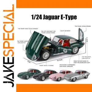 1/24 Jaguar E-Type Diecast Model with Lights