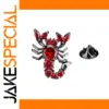 Unisex Scorpion Brooch in Alloy and Gemstones