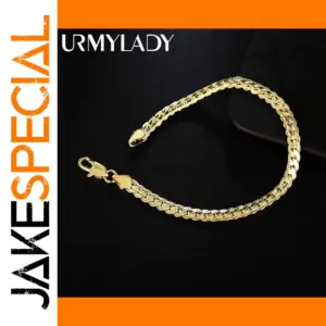 Gold and Silver Sterling Silver Charm Bracelet 20cm