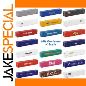 48ft N Scale Shipping Container for Dioramas