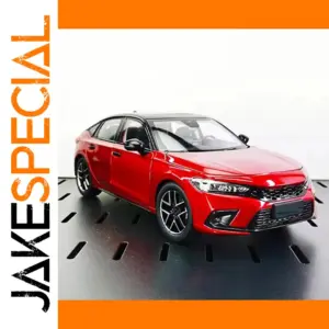 Red Alloy Car Model 1:18 Scale for Collectors