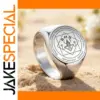 Stainless Steel Mammon Sigil Ring 20mm Wide