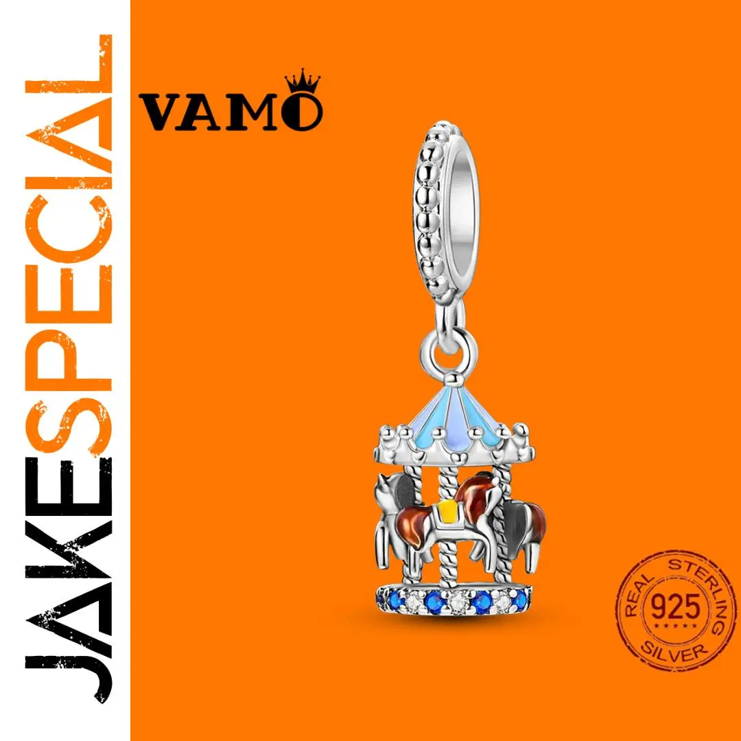 VAMO 2025 Sterling Silver Carousel Charm Bead 1 VAMO 2025 Sterling Silver Carousel Charm Bead