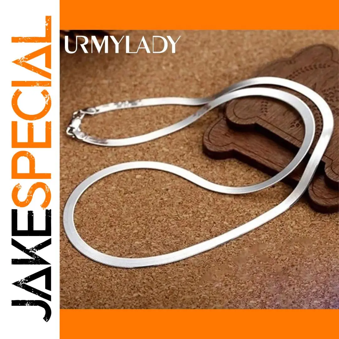 Sterling Silver 4mm Chain Necklace for Women 1 Sterling Silver 4mm Chain Necklace for Women