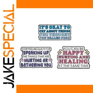 Healing Emotional Pin with Enamel Accents