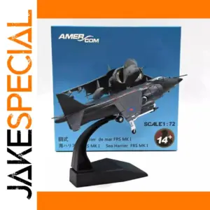 British Harrier Fighter Jet Model 1:72 Alloy Scene