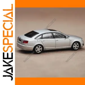 Luxury Silver Diecast Model of the A6L (1:64 Scale)