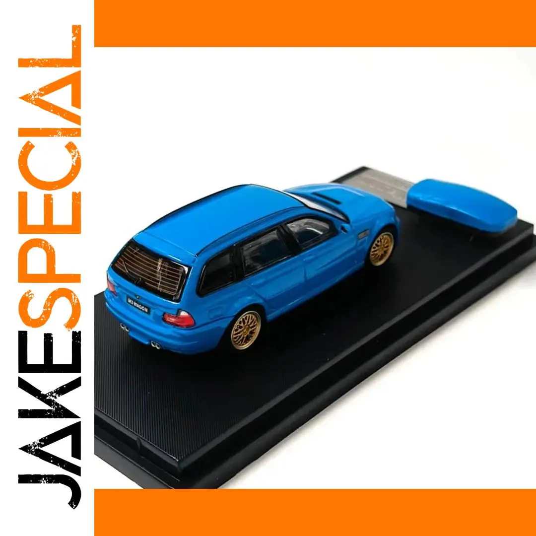Vibrant Blue 1:64 Diecast BMW E46 Wagon Model 1 Vibrant Blue 1:64 Diecast BMW E46 Wagon Model