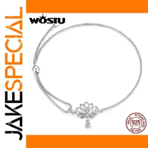 Sterling Silver Lotus Flower Bracelet