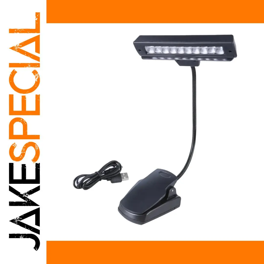 Portable Clip-On LED Reading Light with 10 LEDs 1 Portable Clip-On LED Reading Light with 10 LEDs