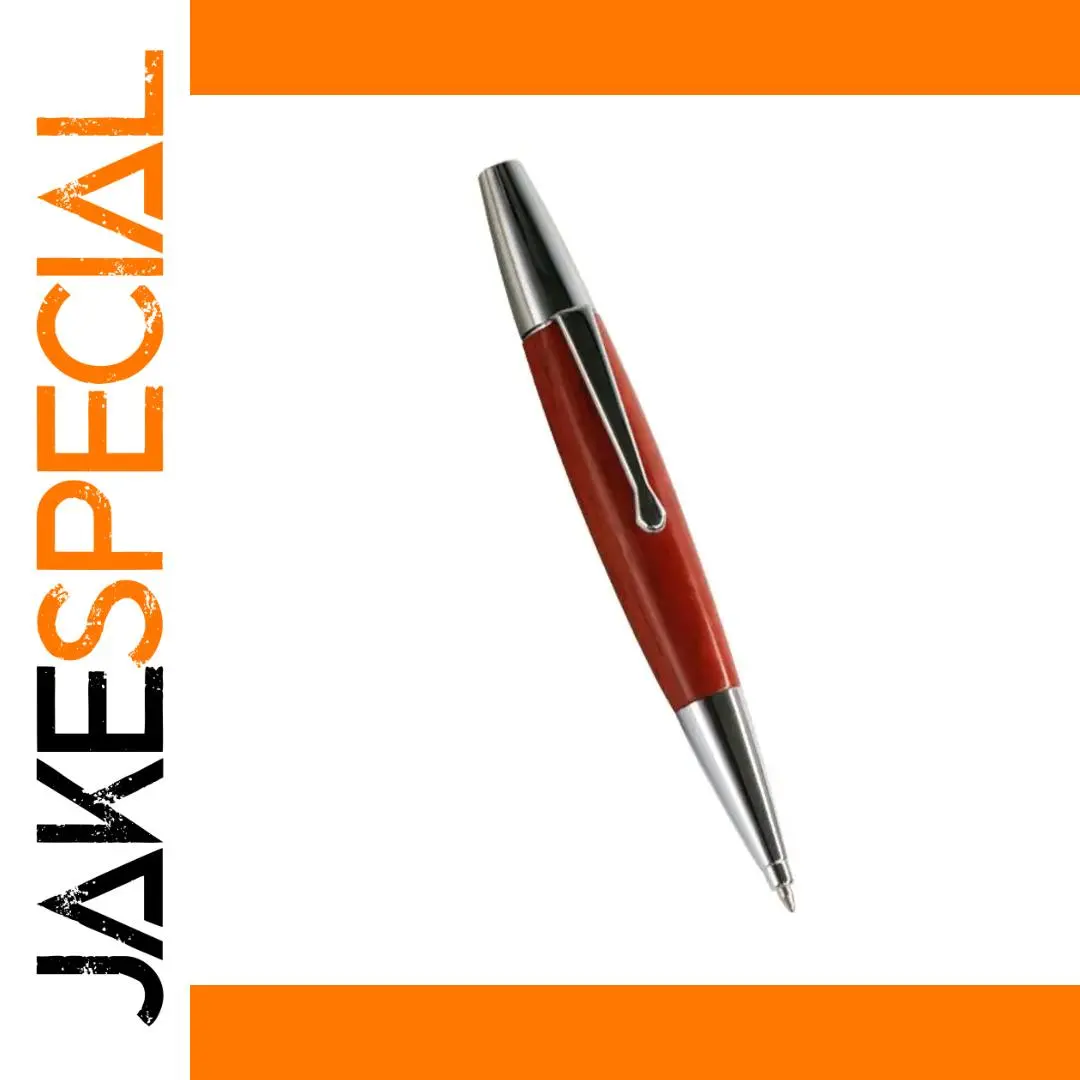 Red Wooden Twist Ballpoint Pen with 0.5mm Tip 1 Red Wooden Twist Ballpoint Pen with 0.5mm Tip