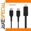 Dual USB-C Y-Splitter Charging Cable (20cm & 1m)