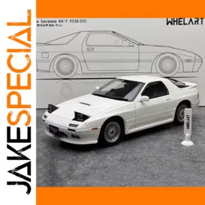 White Mazda RX-7 FC3S 1:18 Die-Cast Model