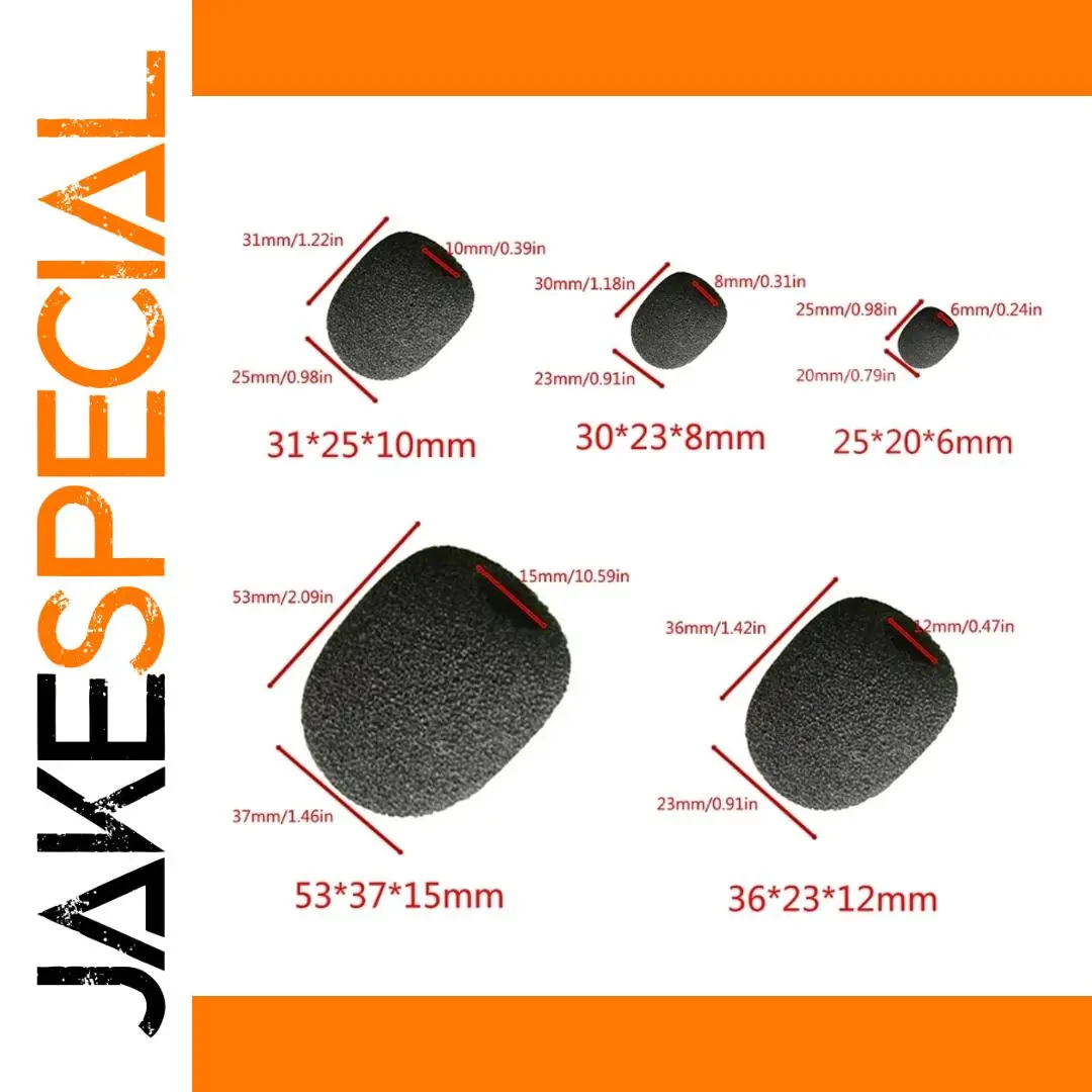 Microphone Foam Cover Set for Condenser Mics 1 Microphone Foam Cover Set for Condenser Mics