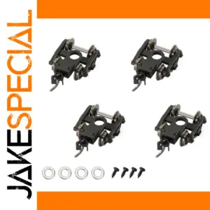 N Scale Model Railway Bogies Set of 4