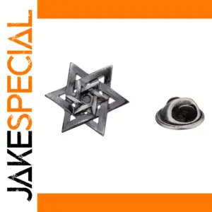 Vintage Hexagonal Star Brooch and Cufflinks Set