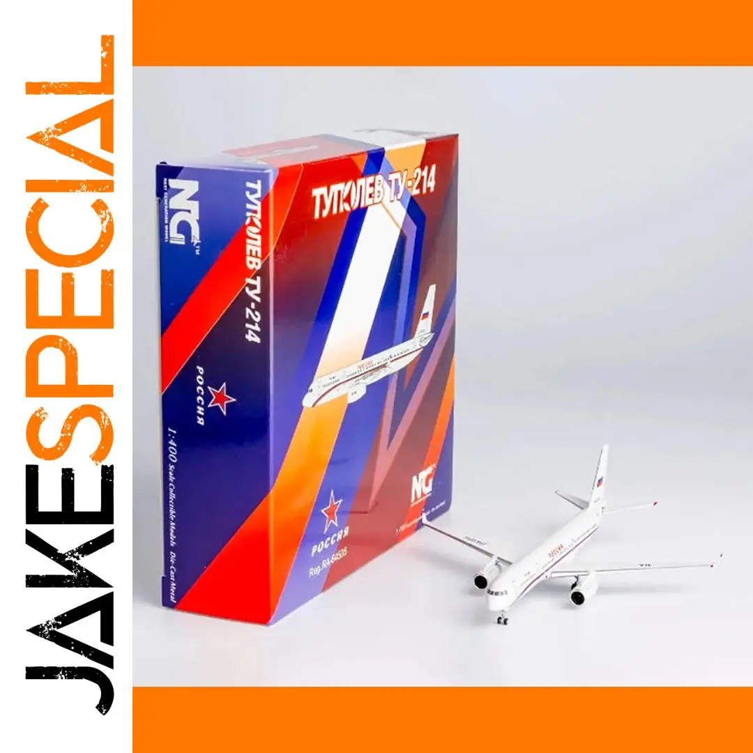 Russian TU-214 Diecast Model 1:400 Scale 1 Russian TU-214 Diecast Model 1:400 Scale