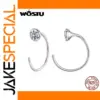 Elegant Moissanite Hoop Earrings for Women