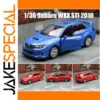Blue Subaru Impreza WRX STI Diecast Model 1:36 Scale