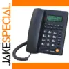 Black Corded Landline Phone with LCD Display