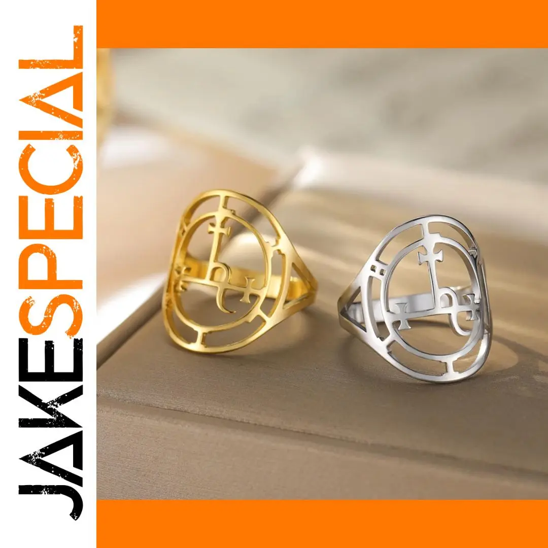 Stainless Steel Sigil of Lilith Ring 1 Stainless Steel Sigil of Lilith Ring