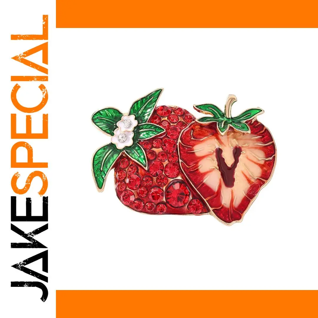 Summer Sweetheart Strawberry Brooch for Women 1 Summer Sweetheart Strawberry Brooch for Women