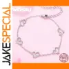 Elegant Sterling Silver Snowflake Bracelet