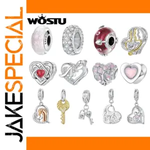 Valentine Heart Charm Pendant SCC3231