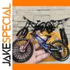 Blue Alloy Miniature Finger Bike - 1:8 Scale Collection