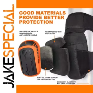 Heavy-Duty Construction Knee Pads 31.5x17.5 cm