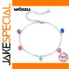 Colorful Sterling Silver Bracelet with Zircons
