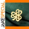 Stainless Steel Shamrock Brooch for Irish Spirit