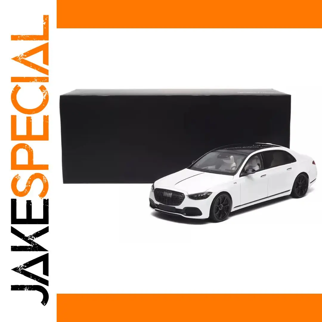 White Alloy S680 W223 Model Car Replica 1 White Alloy S680 W223 Model Car Replica