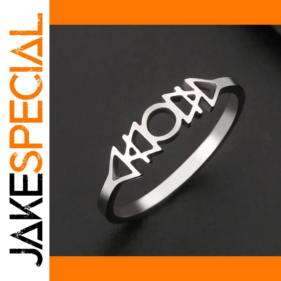 Stainless Steel Viking Symbol Ring 1 Stainless Steel Viking Symbol Ring