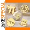 Elegant Stainless Steel Jewish Brooch