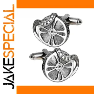 Vintage Movie Projector Cuff Buckle – Unisex Alloy Accessory