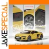 Vibrant Yellow Diecast R8 V10 Coupe Model